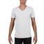 V-nyakú rövid ujjú pamut póló, Gildan GI64V00, White-2XL
