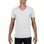 V-nyakú rövid ujjú pamut póló, Gildan GI64V00, White-XL