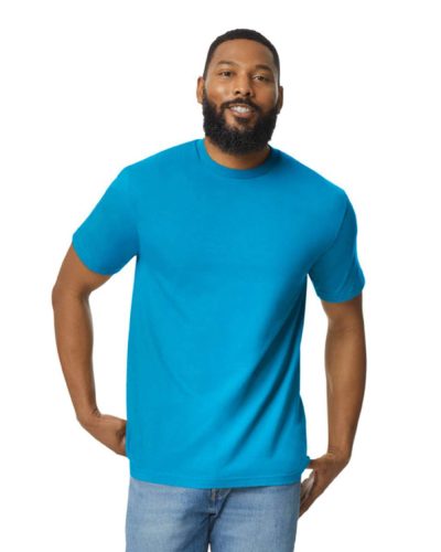 Klasszikus szabású körkötött póló, Gildan GI65000, Sapphire-2XL