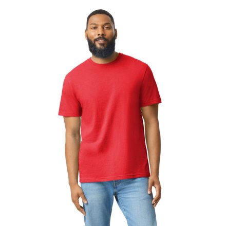 Softstyle körkötött rövid ujjú póló, Gildan GI67000, Red Mist-3XL