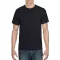 Rövid ujjú kereknyakú unisex póló, Gildan GI8000, Black-2XL