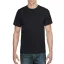 Rövid ujjú kereknyakú unisex póló, Gildan GI8000, Black-3XL