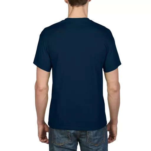 Rövid ujjú kereknyakú unisex póló, Gildan GI8000, Navy-XL