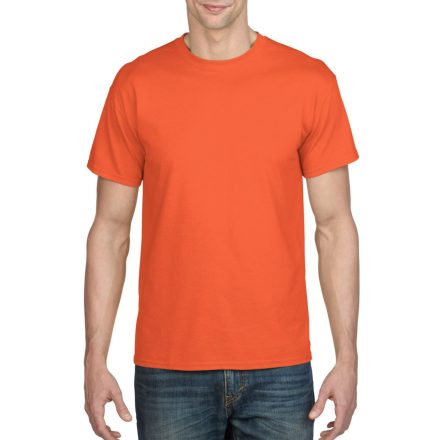 Rövid ujjú kereknyakú unisex póló, Gildan GI8000, Orange-M