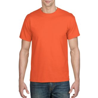   Rövid ujjú kereknyakú unisex póló, Gildan GI8000, Orange-S