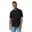 DryBlend rövid ujjú galléros férfi póló, Gildan GI8800, Black-M
