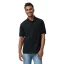 DryBlend rövid ujjú galléros férfi póló, Gildan GI8800, Black-S