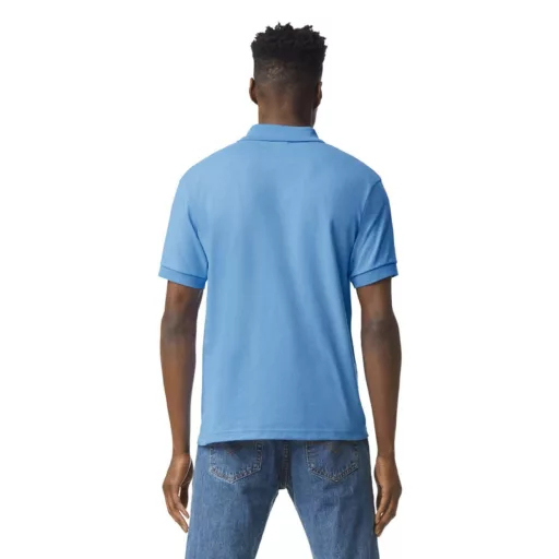 DryBlend rövid ujjú galléros férfi póló, Gildan GI8800, Carolina Blue-L