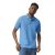 DryBlend rövid ujjú galléros férfi póló, Gildan GI8800, Carolina Blue-S