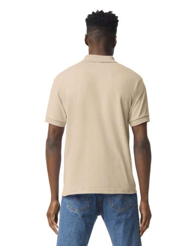 DryBlend rövid ujjú galléros férfi póló, Gildan GI8800, Sand-3XL