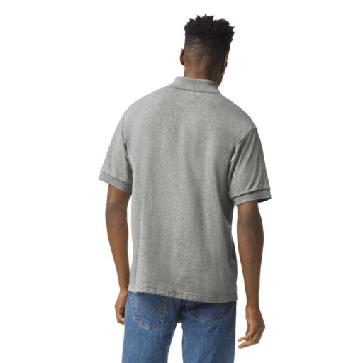 DryBlend rövid ujjú galléros férfi póló, Gildan GI8800, Sport Grey-3XL