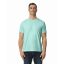 Modern oldalvarrott rövid ujjú kereknyakú póló, Gildan GI980, Teal Ice-2XL
