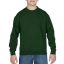 Kereknyakú gyerekpulóver, Gildan GIB18000, Forest Green-XS