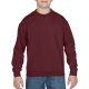 Kereknyakú gyerekpulóver, Gildan GIB18000, Maroon-L