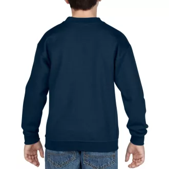 Kereknyakú gyerekpulóver, Gildan GIB18000, Navy-L