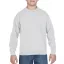 Kereknyakú gyerekpulóver, Gildan GIB18000, White-S