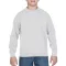 Kereknyakú gyerekpulóver, Gildan GIB18000, White-XL