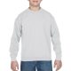 Kereknyakú gyerekpulóver, Gildan GIB18000, White-XS