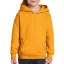 Kapucnis gyerekpulóver kenguruzsebbel, Gildan GIB18500, Gold-S