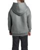 Kapucnis gyerekpulóver kenguruzsebbel, Gildan GIB18500, Graphite Heather-XS