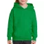 Kapucnis gyerekpulóver kenguruzsebbel, Gildan GIB18500, Irish Green-M