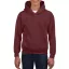 Kapucnis gyerekpulóver kenguruzsebbel, Gildan GIB18500, Maroon-XL