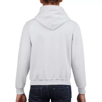   Kapucnis gyerekpulóver kenguruzsebbel, Gildan GIB18500, White-L