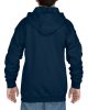 Cipzáros kapucnis gyerekpulóver, Gildan GIB18600, Navy-XS