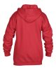 Cipzáros kapucnis gyerekpulóver, Gildan GIB18600, Red-S