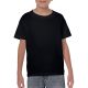 Kereknyakú rövid ujjú gyerekpóló, Gildan GIB5000, Black-XL