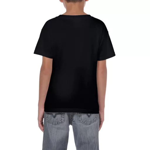 Kereknyakú rövid ujjú gyerekpóló, Gildan GIB5000, Black-XS