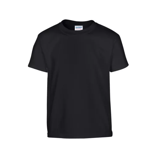 Kereknyakú rövid ujjú gyerekpóló, Gildan GIB5000, Black-XS
