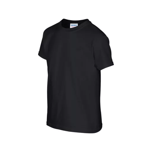Kereknyakú rövid ujjú gyerekpóló, Gildan GIB5000, Black-XS