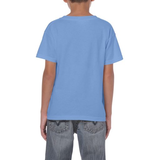 Kereknyakú rövid ujjú gyerekpóló, Gildan GIB5000, Carolina Blue-S