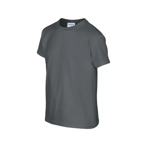 Kereknyakú rövid ujjú gyerekpóló, Gildan GIB5000, Charcoal-XL