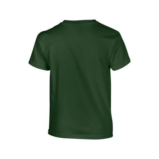 Kereknyakú rövid ujjú gyerekpóló, Gildan GIB5000, Forest Green-XL