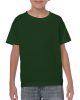 Kereknyakú rövid ujjú gyerekpóló, Gildan GIB5000, Forest Green-XS