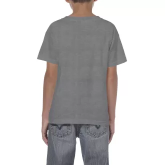   Kereknyakú rövid ujjú gyerekpóló, Gildan GIB5000, Graphite Heather-XS