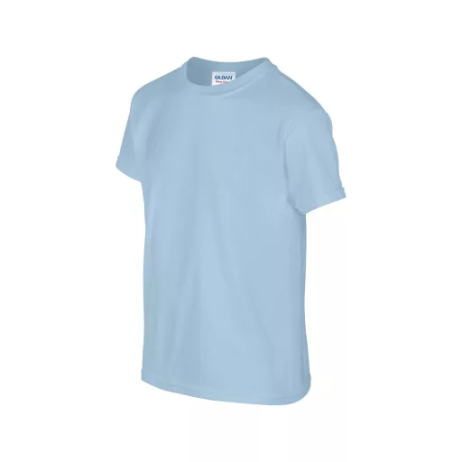 Kereknyakú rövid ujjú gyerekpóló, Gildan GIB5000, Light Blue-XS