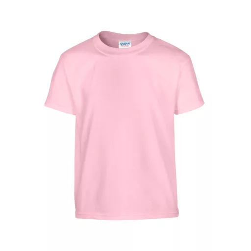 Kereknyakú rövid ujjú gyerekpóló, Gildan GIB5000, Light Pink-M