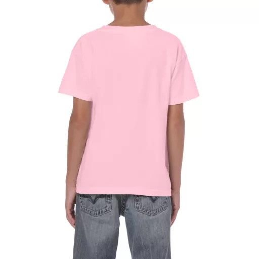 Kereknyakú rövid ujjú gyerekpóló, Gildan GIB5000, Light Pink-XS
