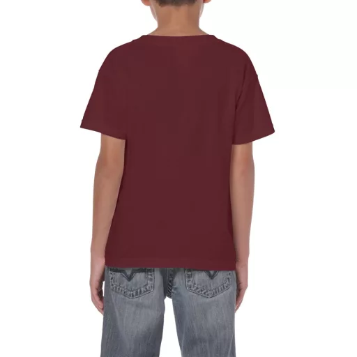 Kereknyakú rövid ujjú gyerekpóló, Gildan GIB5000, Maroon-XS