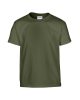 Kereknyakú rövid ujjú gyerekpóló, Gildan GIB5000, Military Green-L