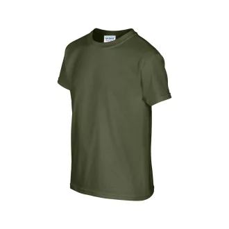   Kereknyakú rövid ujjú gyerekpóló, Gildan GIB5000, Military Green-XL