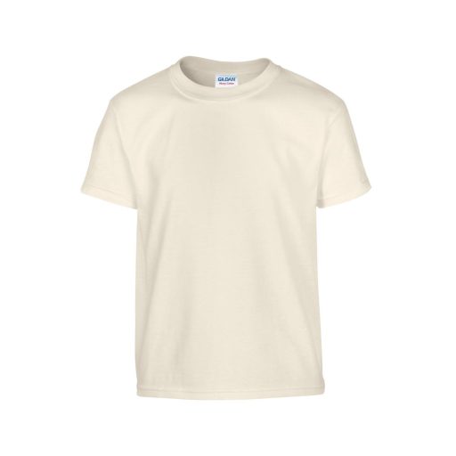 Kereknyakú rövid ujjú gyerekpóló, Gildan GIB5000, Natural-L