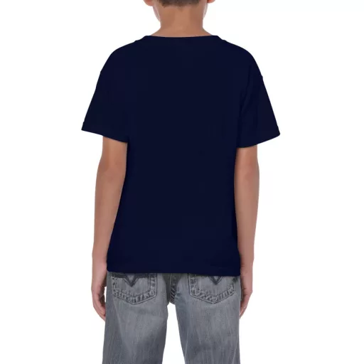 Kereknyakú rövid ujjú gyerekpóló, Gildan GIB5000, Navy-XS