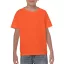 Kereknyakú rövid ujjú gyerekpóló, Gildan GIB5000, Orange-XS