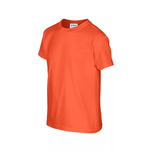 Kereknyakú rövid ujjú gyerekpóló, Gildan GIB5000, Orange-XS