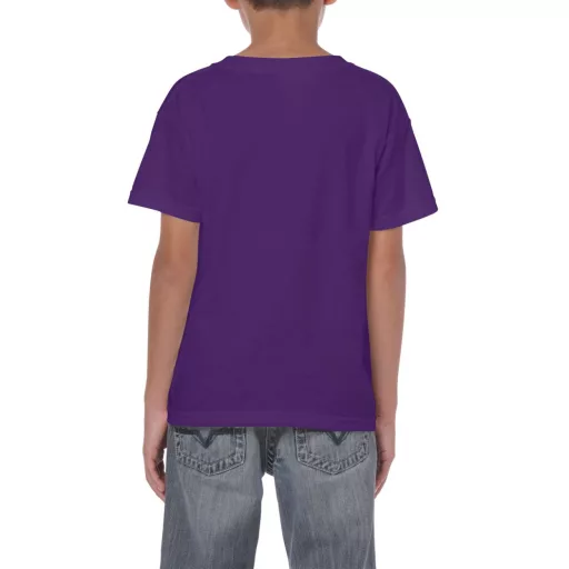 Kereknyakú rövid ujjú gyerekpóló, Gildan GIB5000, Purple-XS