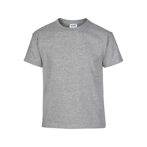 Kereknyakú rövid ujjú gyerekpóló, Gildan GIB5000, Sport Grey-XS